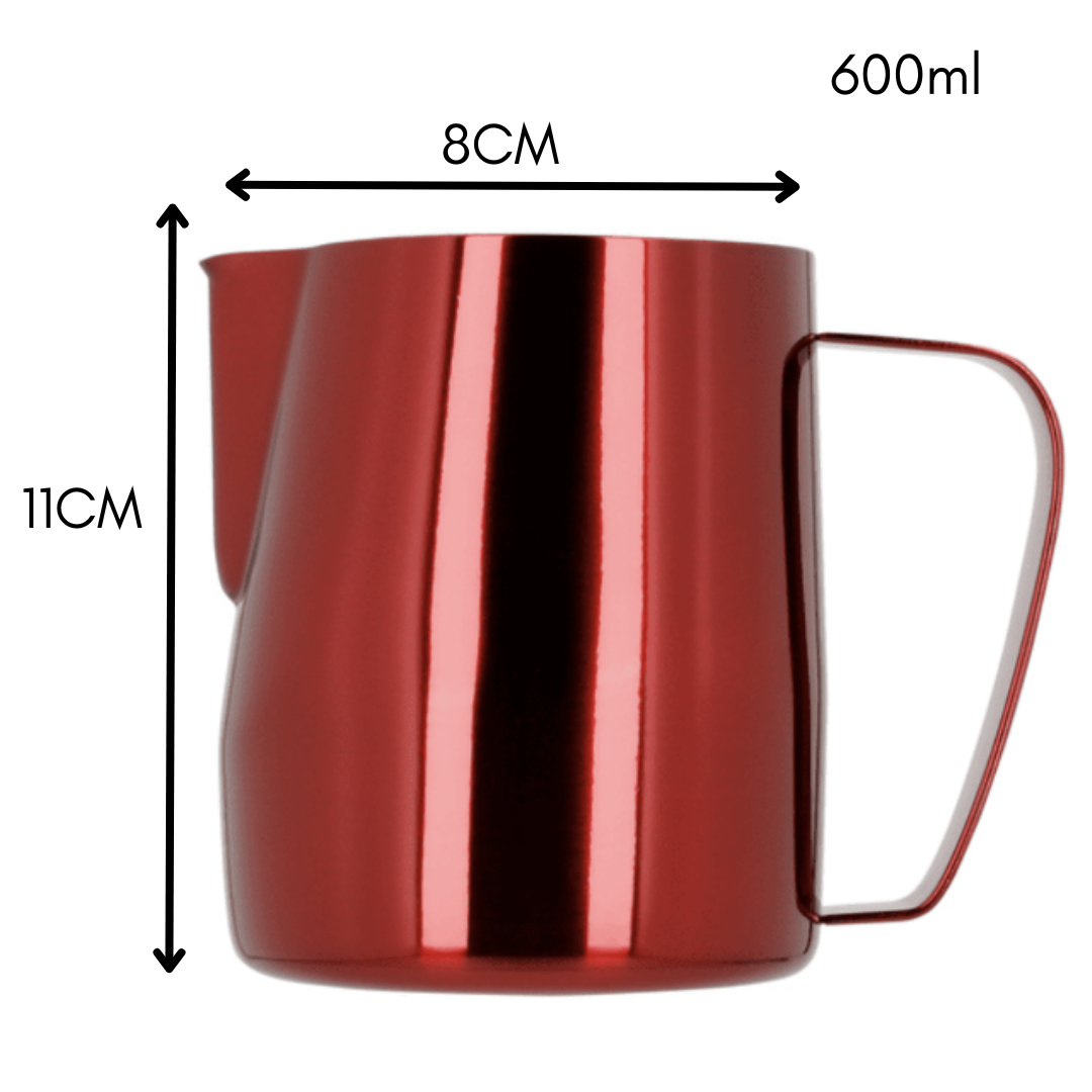 Jarra Cremadora de Barismo Roja 350ml / 600ml