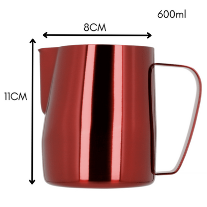 Jarra Cremadora de Barismo Roja 350ml / 600ml