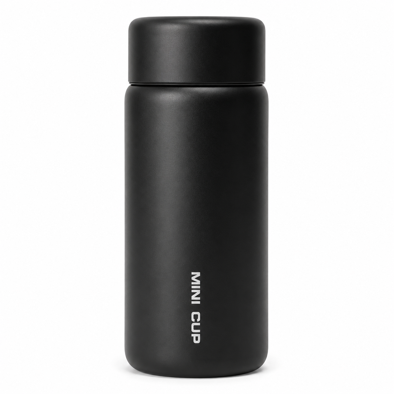 Termo Termico de Acero Inoxidable Negro 380 ml Mini Cup