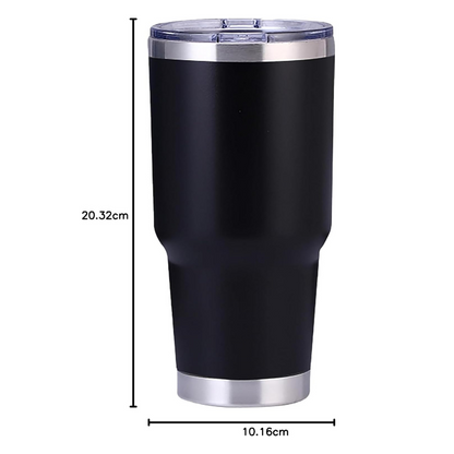 Termo Vaso Doble Pared Termico Negro 900ml
