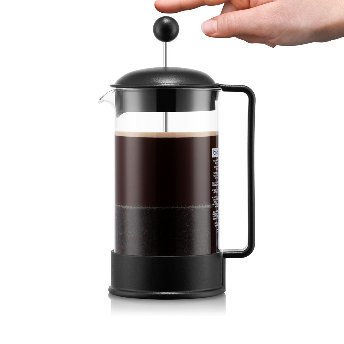 Cafetera Prensa Francesa BODUM Brazil 1 Litro Negra