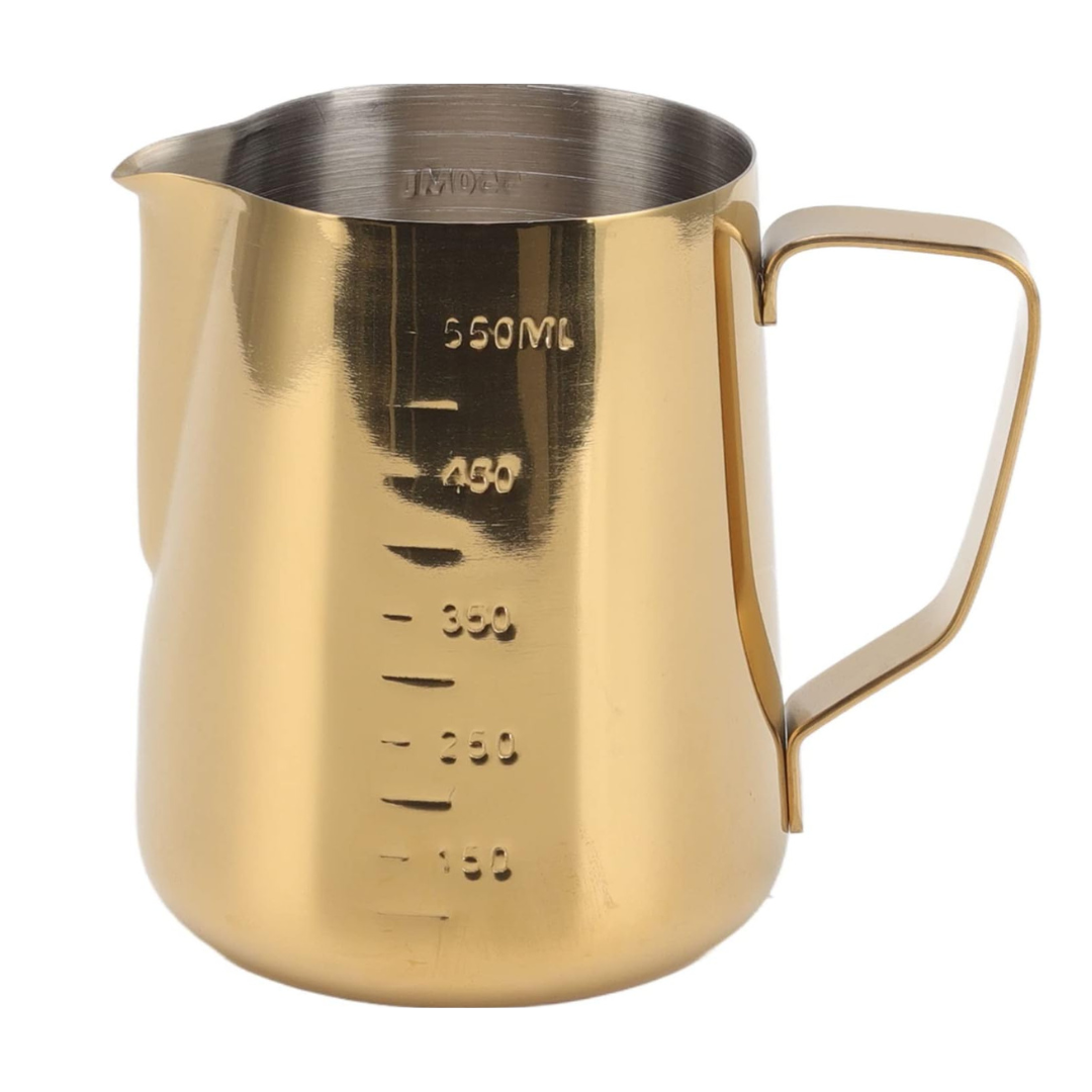 Jarra Profesional Barismo Medidora 550 ml Dorada Arte Latte