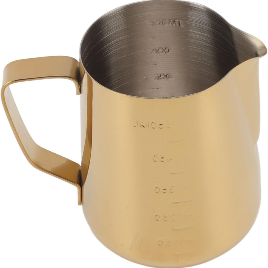 Jarra Profesional Barismo Medidora 550 ml Dorada Arte Latte