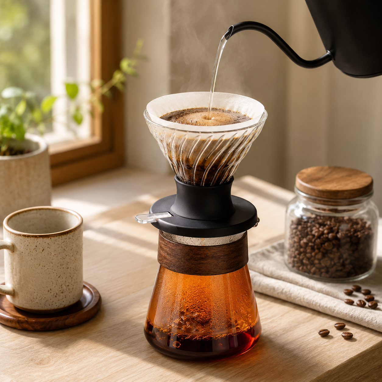 Kit V60 Cafe Metodo Tipo Hario Switch 02 Naranja Server 600 ml