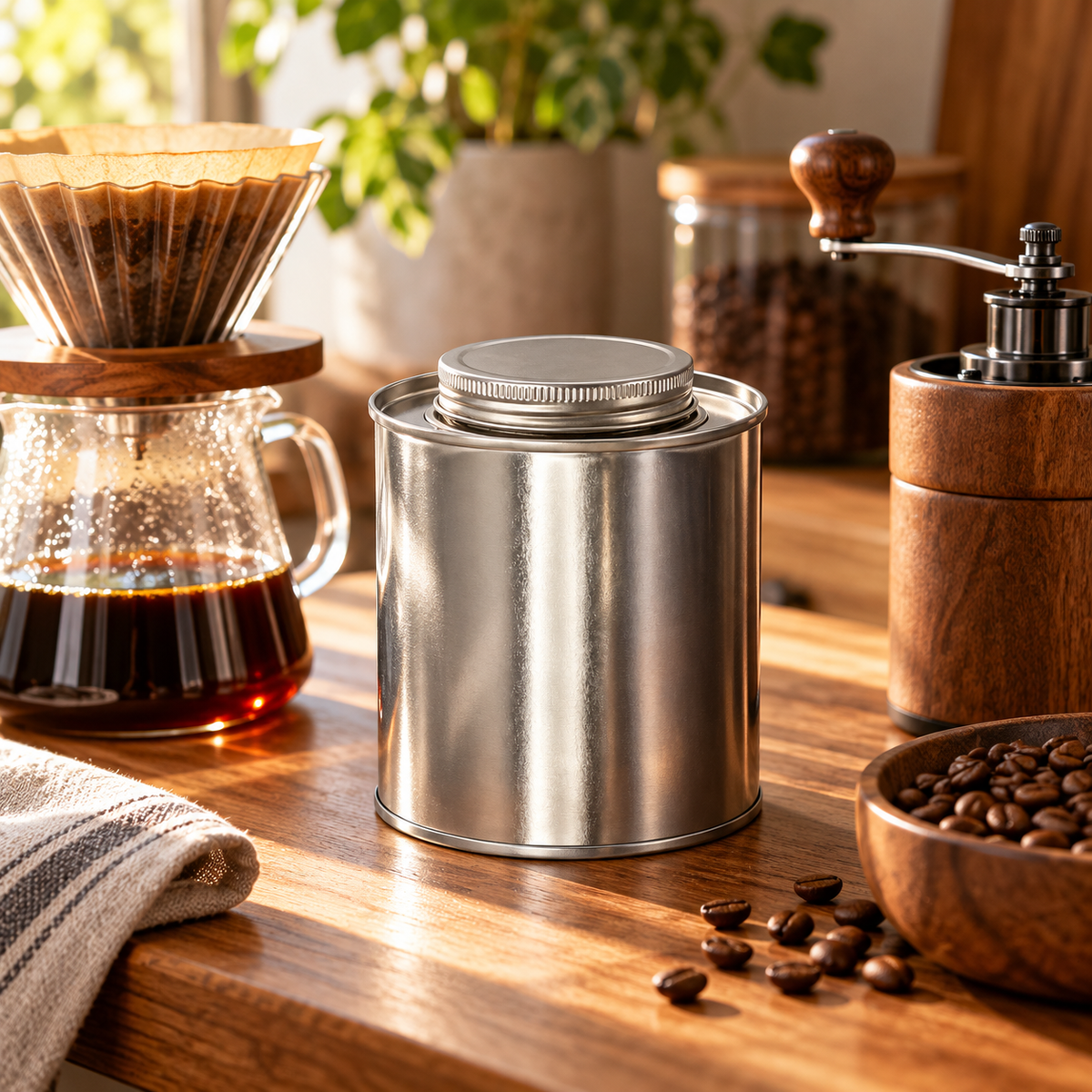 Lata Cabilock Redonda Empaque para Cafe 300 g