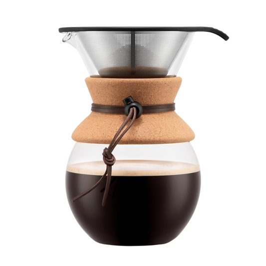 Cafetera de Goteo Bodum Original 1Lt con Filtro de Acero y Agarre de Corcho
