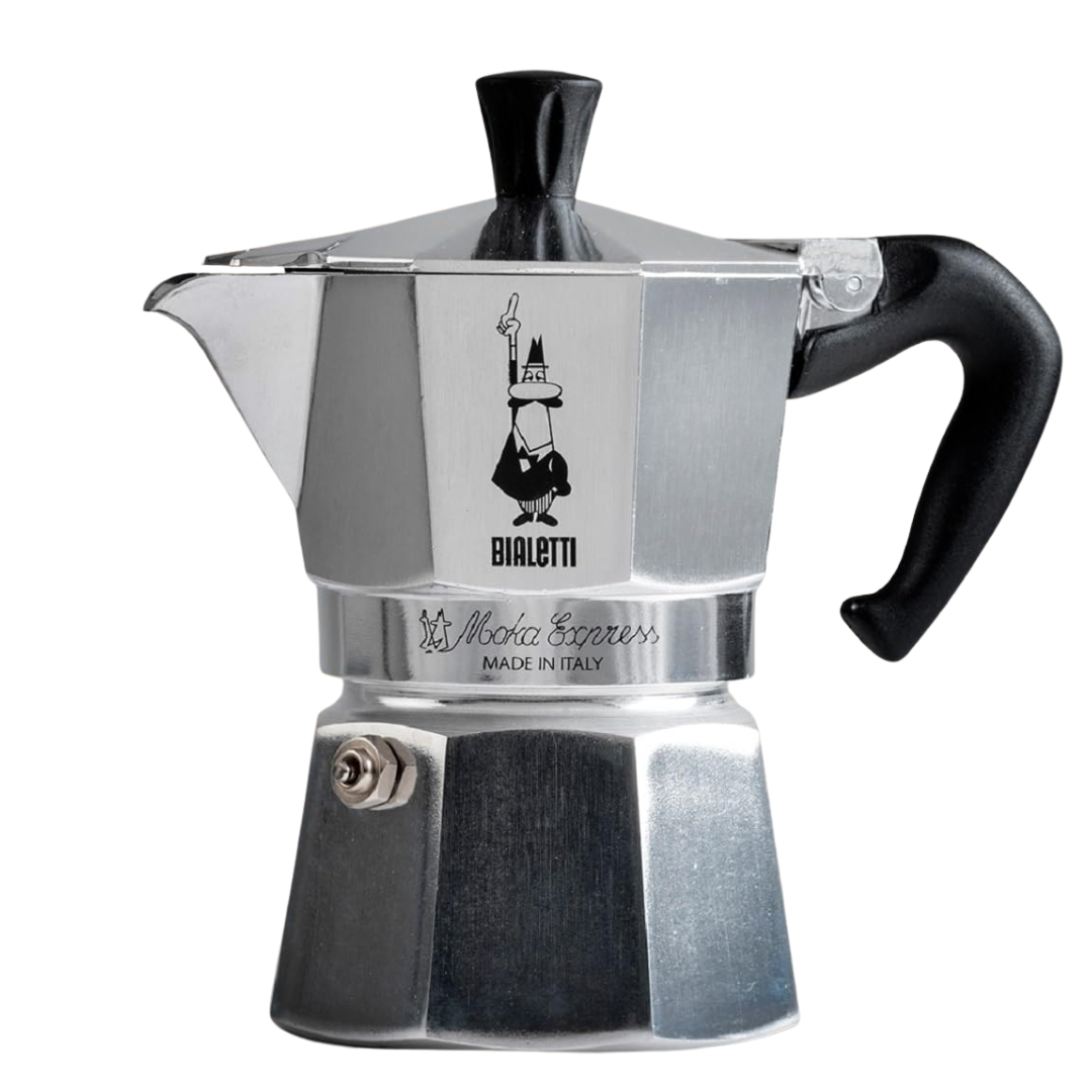 Bialetti Cafetera Moka Italiana Espress en Aluminio 3 Tazas