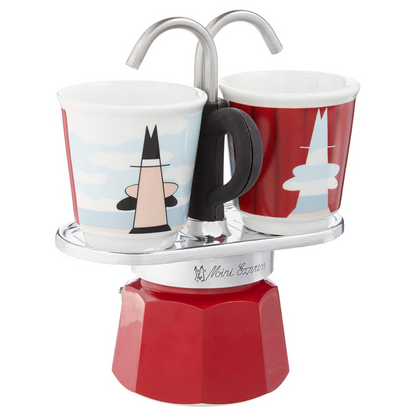 Moka Bialetti Mini Express Magritte 2 Tazas