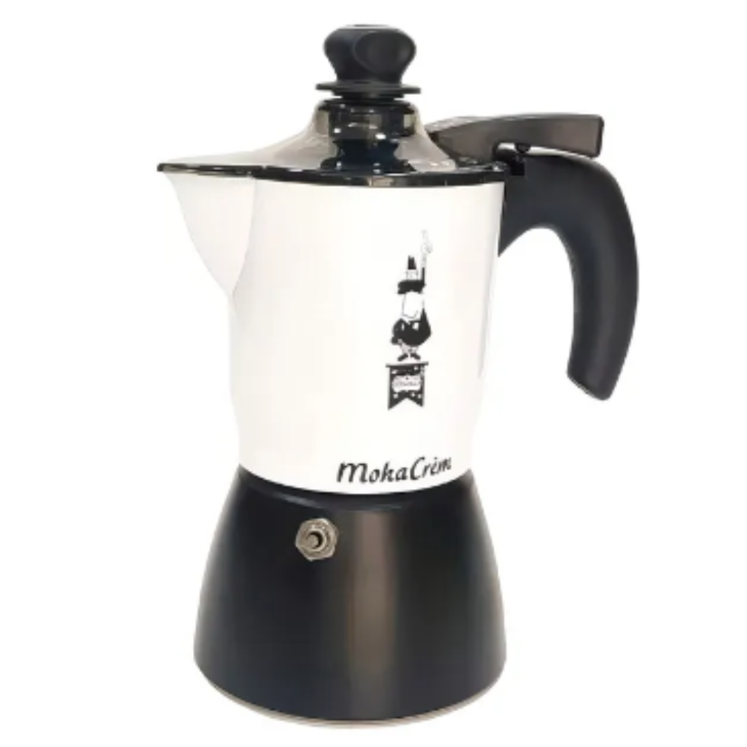 Cafetera Moka Cream Espumador Aluminio 3 Tazas