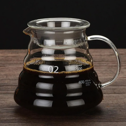 Server de Café 600ml Cristal Borosilicato de Alta Calidad