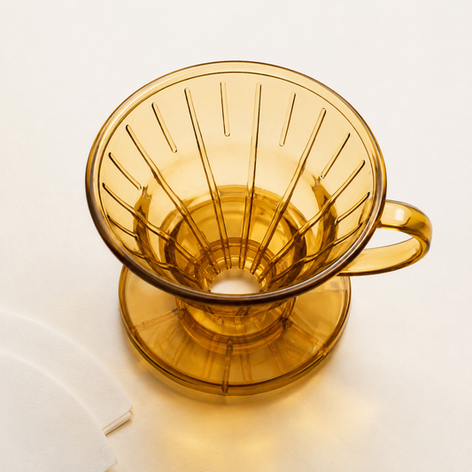 Cafetera Manual Tipo V60 02 Ambar | Cono para Cafe Filtrado
