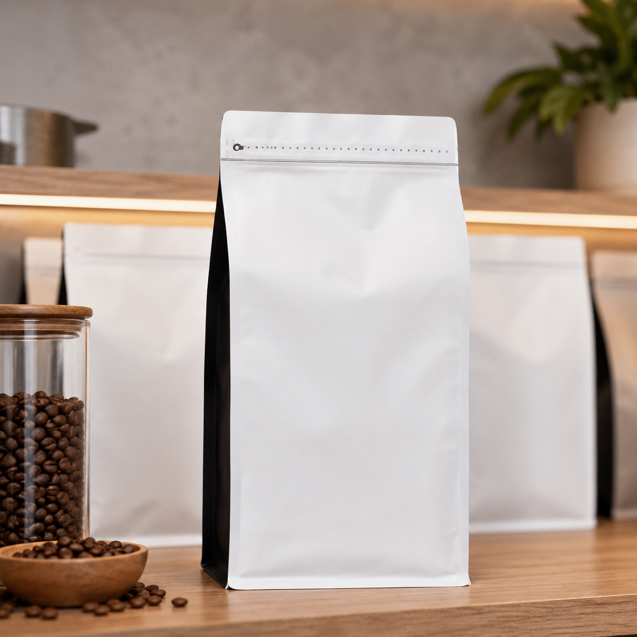 Bolsa para Empaque de Cafe Institucional 2.5 kg Blanca x 50 Unidades