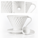 Kit V60 Ceramica Blanco 02 con Cuchara Medidora