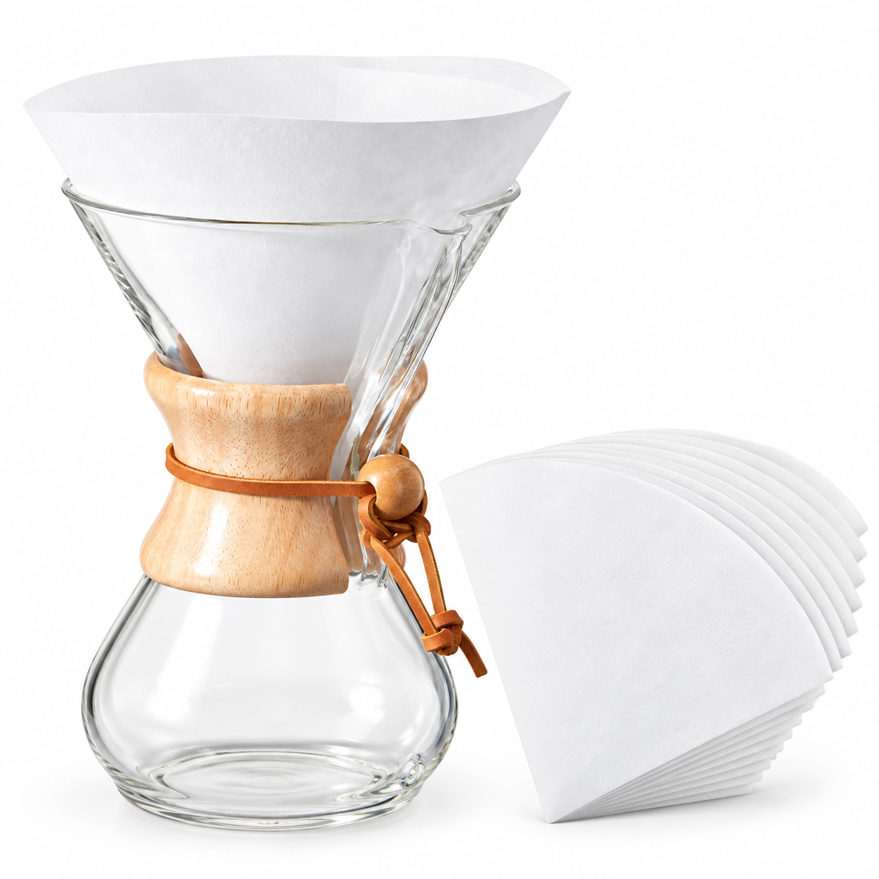 Filtros Papel para Cafetera Tipo Chemex Circulares Genericos x100