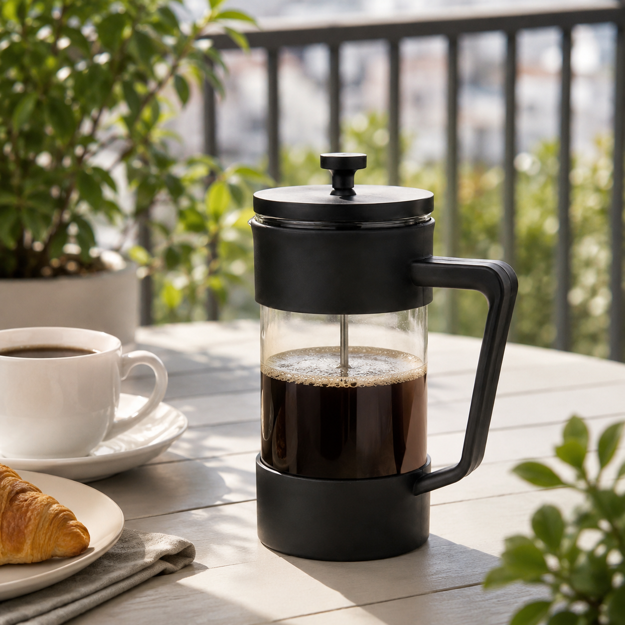 Cafetera Prensa Francesa Negra 350 ml