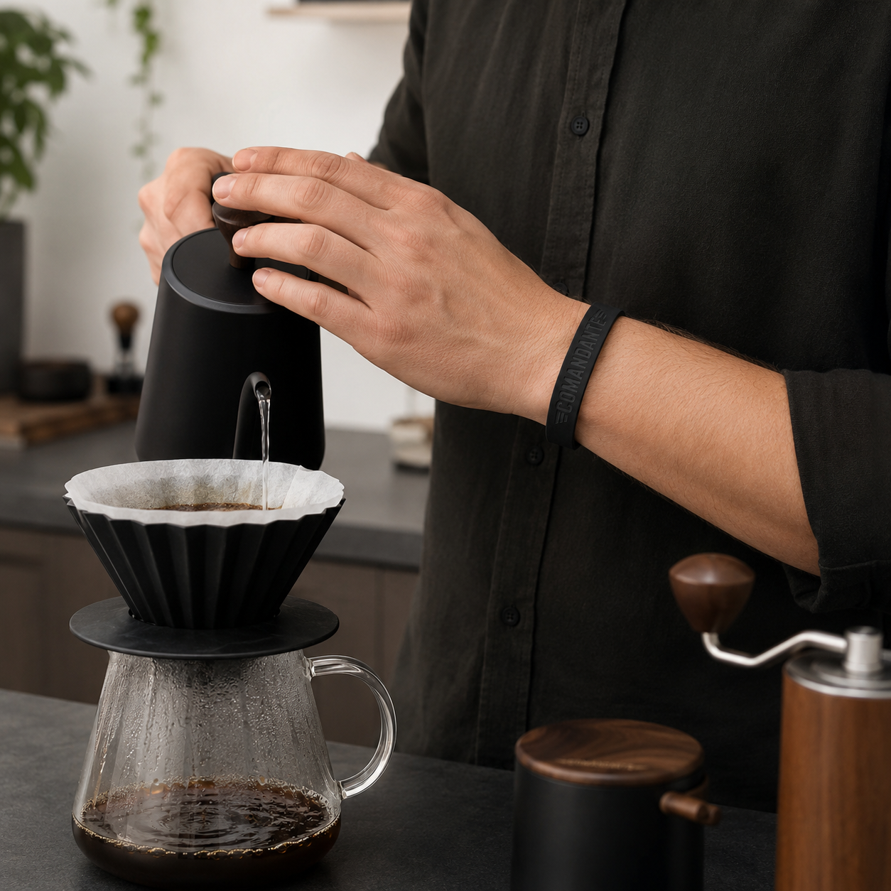 Pulsera Molino Cafe Comandante Negra Small  | Grip para C40 y C60