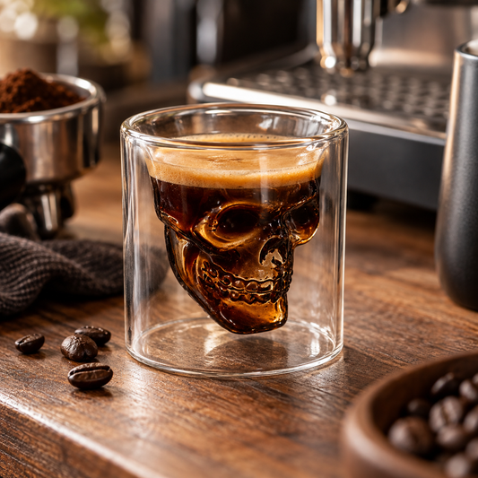 Vaso Calavera 3D de Borosilicato 75 ml
