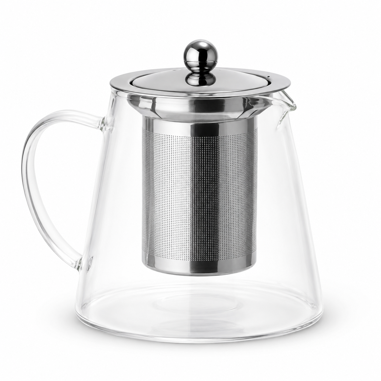 Tetera Infusora de Vidrio Borosilicato 800 ml con Filtro en Acero Inoxidable