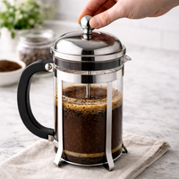 Cafetera Prensa Francesa Acero Inoxidable 350ml