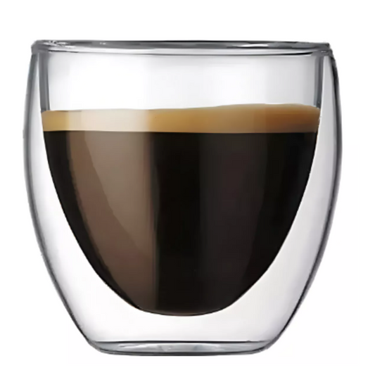 Vaso de Cristal Borosilicato 240ml Doble Pared