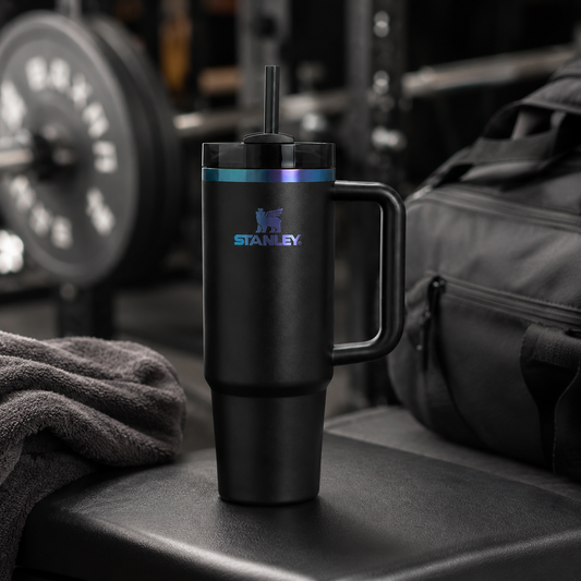 Vaso Termo Stanley Quencher H2.0 30 Oz Black Chroma 887 ml