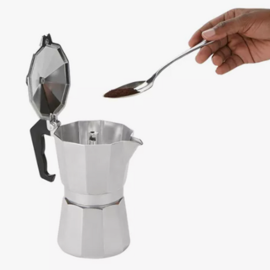 Cafetera Moka Italiana 6 Tazas de Aluminio – 300 ml
