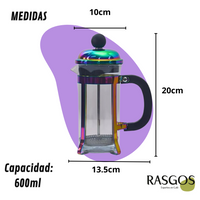 Prensa Francesa Acero Inoxidable Tornazul Disponible en 350ml / 600ml
