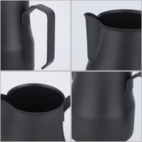 Jarra Negra de Barismo 450 ml para Espumar Leche