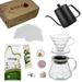 Kit Cafetero V60 | Metodo V60 Acrilico + Server #01 +Cuello de Cisne Negra 350ml + Cafe Insignia + Caja tipo Regalo