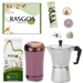 Kit Moka Italiana 6 Tazas | Moka 300 ml + Molino Eléctrico + Café Insignia + Caja tipo regalo