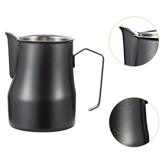 Jarra Negra de Barismo 450 ml para Espumar Leche