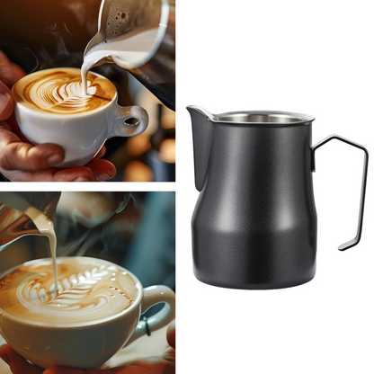 Jarra Negra de Barismo 450 ml para Espumar Leche