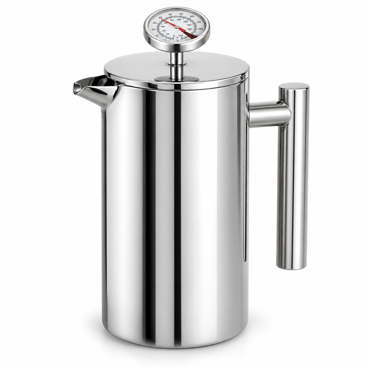Prensa Francesa Mixpresso Acero Inoxidable con Termómetro 800ML
