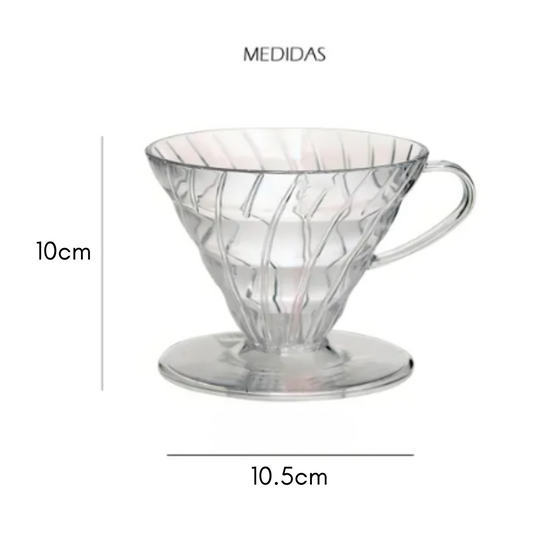 Combo Cafetera V60 # 02 + Cuchara Medidora  + Filtro de Tela + Café Insignia Rasgos