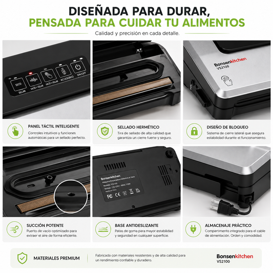Maquina Empacadora Selladora al Vacio Multifuncional para Cafe y Alimentos