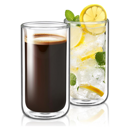 Vaso para Cóctel Vidrio Borosilicato 350ml Doble Fondo