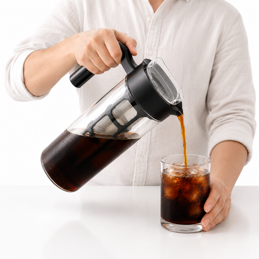 Cafetera Cold Brew 1.3L con Filtro Extraible para Cafe Frio y Te Helado