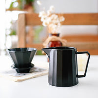 Kit Dripper Goteo Black Diamante | Cafetera Metodo V60 Ceramica con Server con Punta Fina