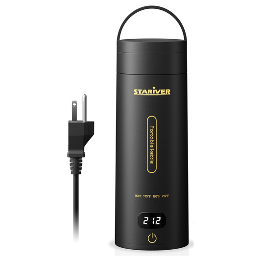 Hervidor Portatil Electeico Viajero Negro Stariver 380ml