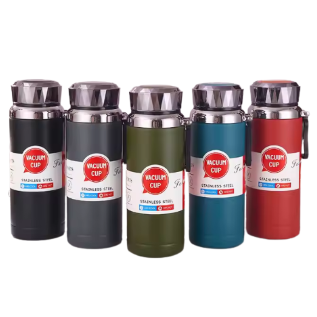 Botella Térmica de Acero Inoxidable 600 ml con Doble Pared