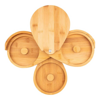 Bordeador de Copas Bambu de 3 Puestos para Bartender