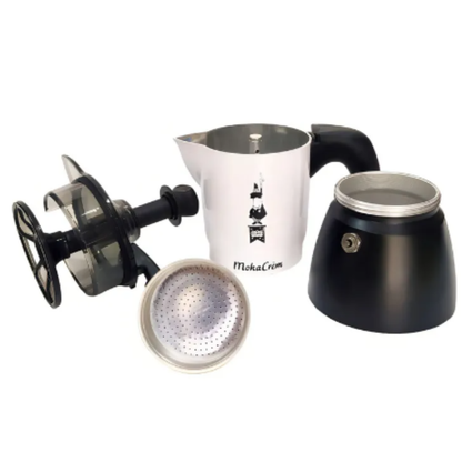 Cafetera Moka Cream Espumador Aluminio 3 Tazas