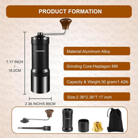 Molinillo Pro para Café NewlukPro 72 Clics Negro | Ajuste Exterior de Precisión