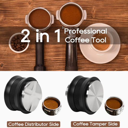 Manipulador Tamper y Distribuidor 2 en 1 para Máquina Espresso 58mm