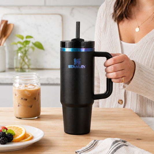 Vaso Termo Stanley Quencher H2.0 30 Oz Black Chroma 887 ml