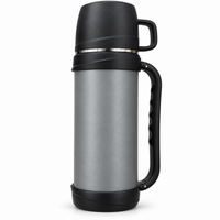 Termo Camping Acero Inoxidable Tapa Pocillo Gris 1.2 Litros