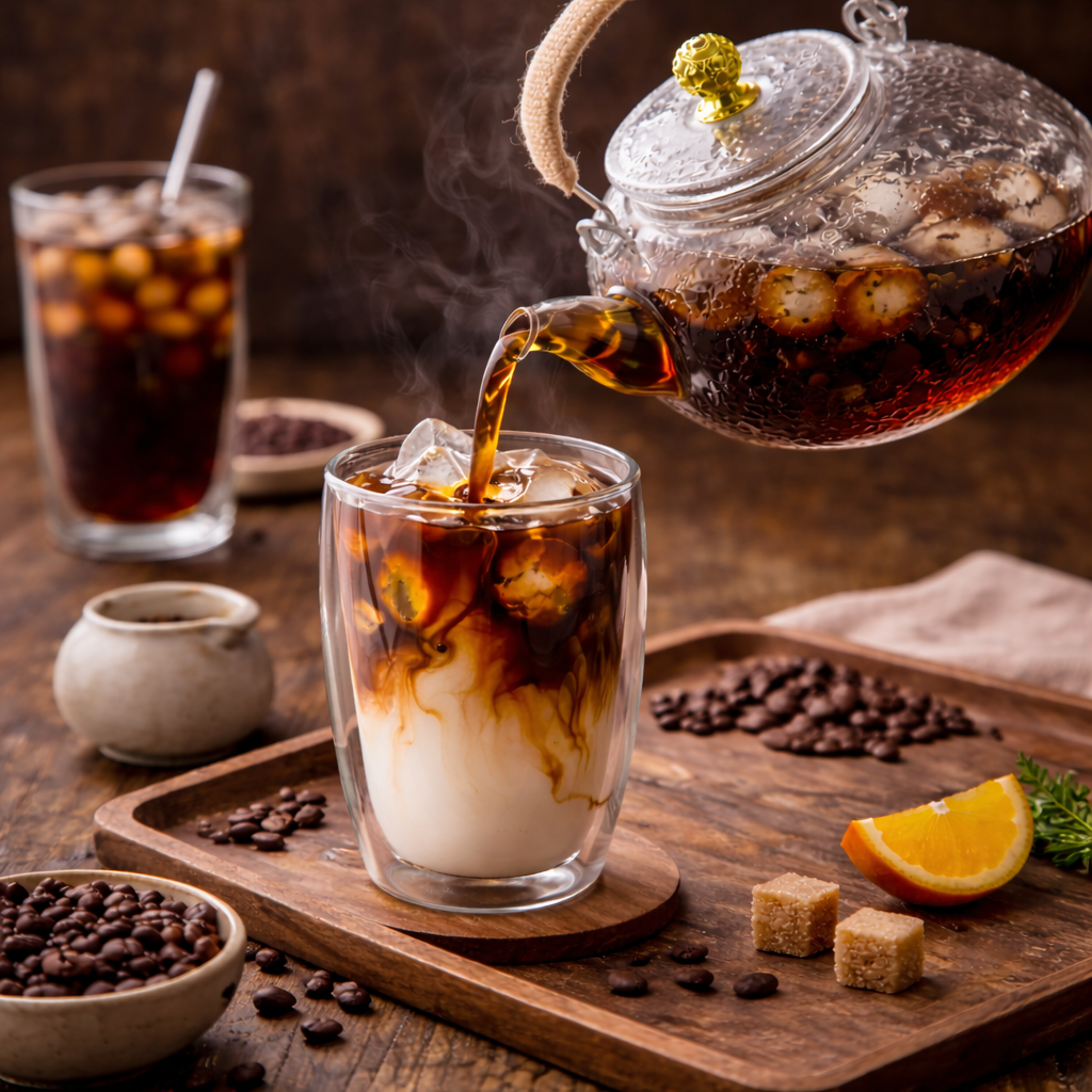 Tetera Vidrio Resistente Cuello Cisne con Filtro Acero Inoxidable 900ml