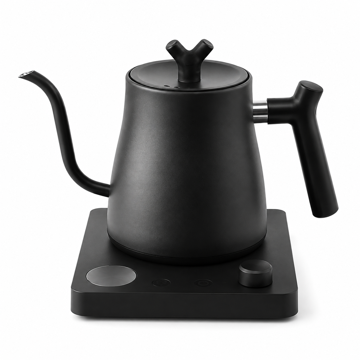 Hervidor Electrico Cuello de Cisne con Control de Temperatura 0.8 L 1000W Negro