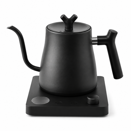 Hervidor Electrico Cuello de Cisne con Control de Temperatura 0.8 L 1000W Negro