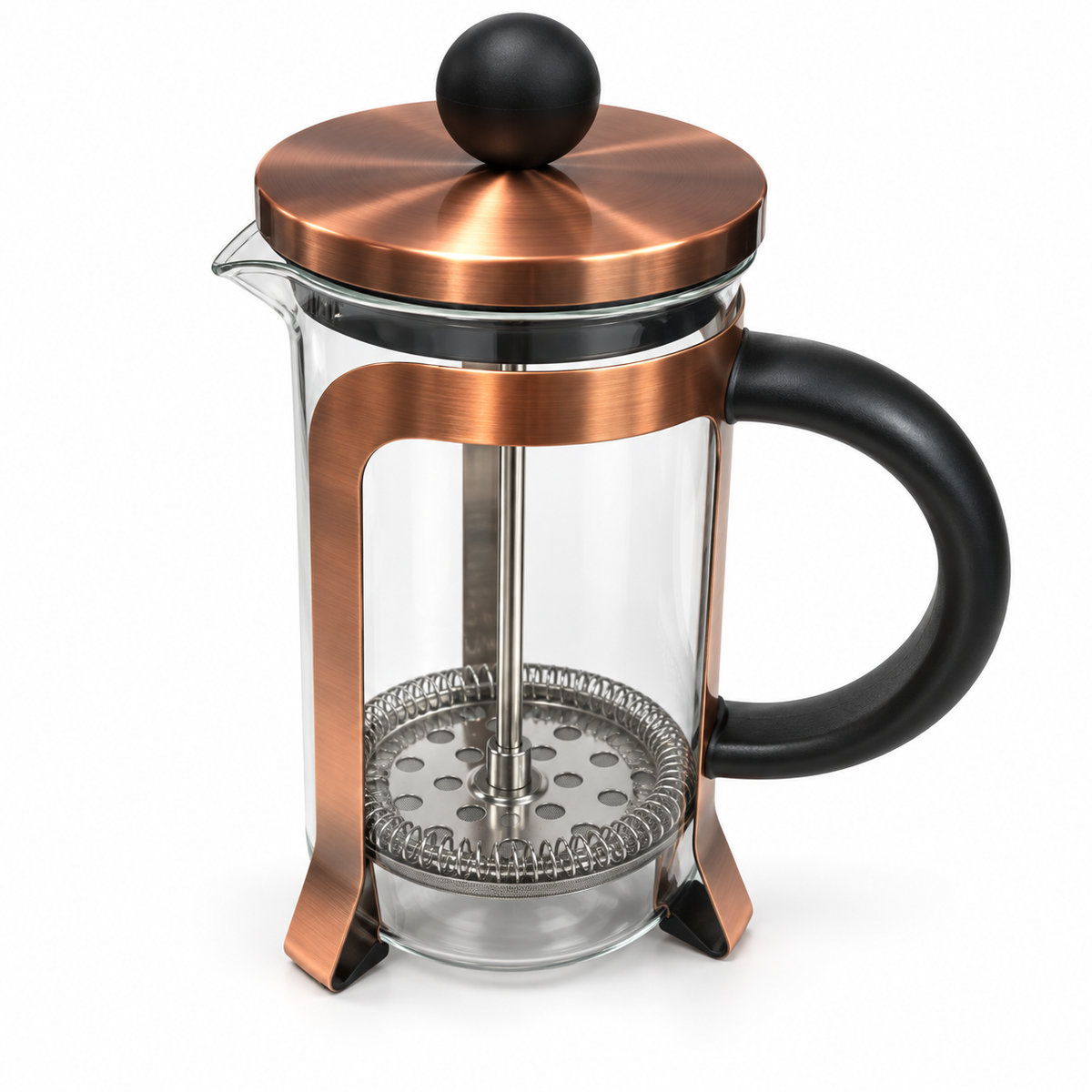 Cafetera Prensa Francesa Acero 1000ML Bronce